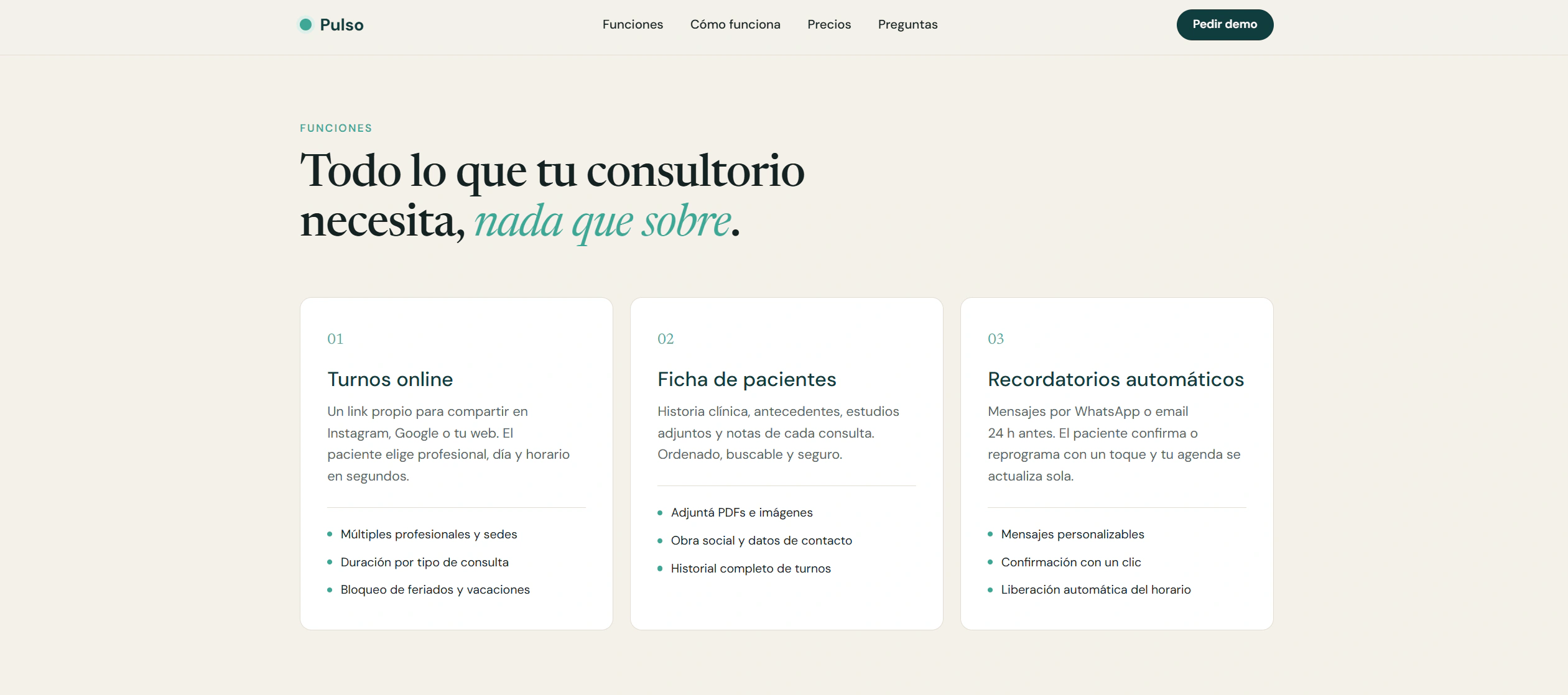 Para clínicas y consultorios médicos