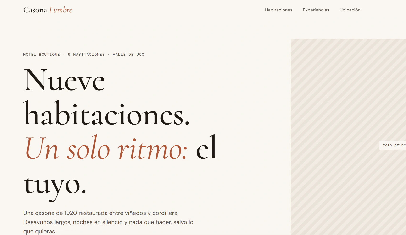 Para hoteles y alojamientos boutique