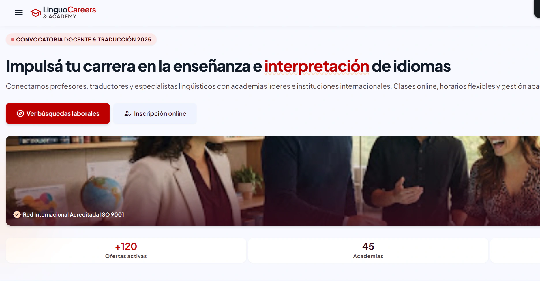 Para academias de idiomas