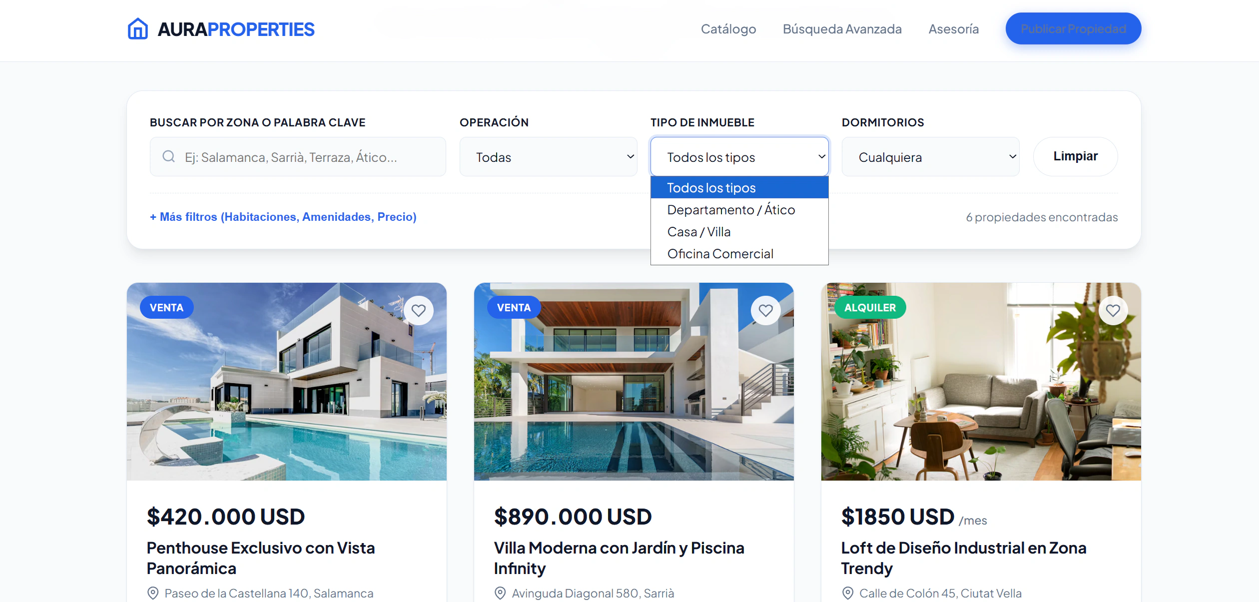 Para inmobiliarias y bienes raíces