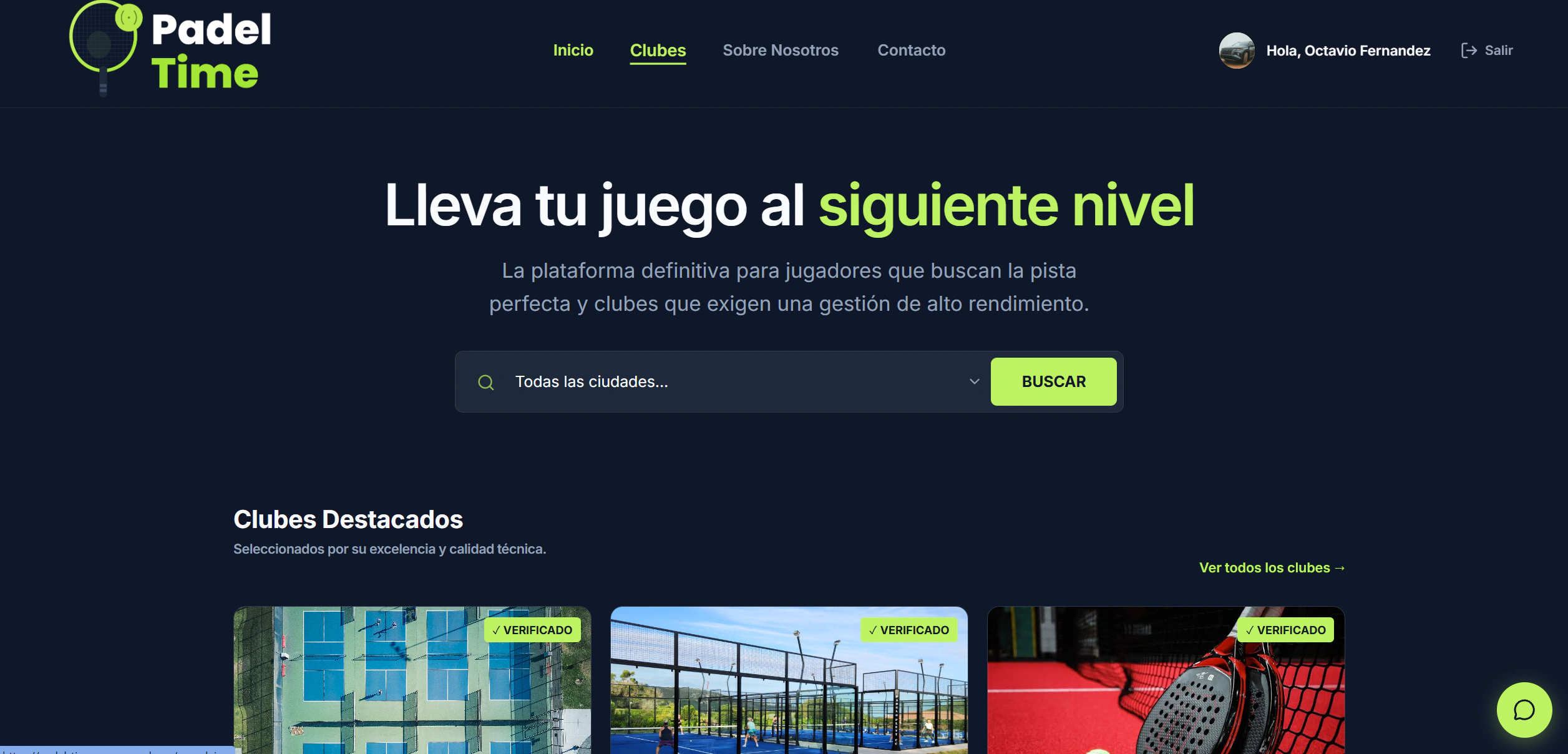 Home de PadelTime