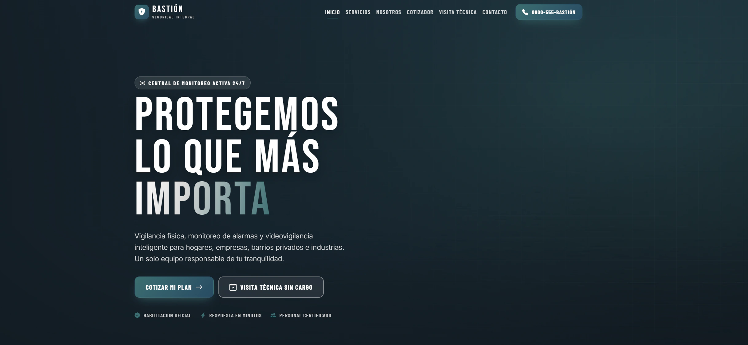 Para servicios de seguridad