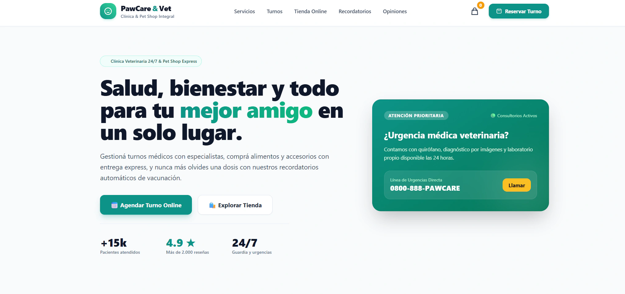 Para pet shops y veterinarias